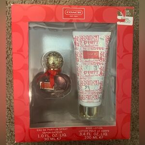 COACH Poppy Eau De Parfum Spray + Perfumed Body Lotion Gift Set New In Box